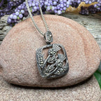 Leonora Thistle Marcasite Necklace