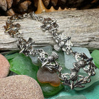 Pewter Thistle Bracelet