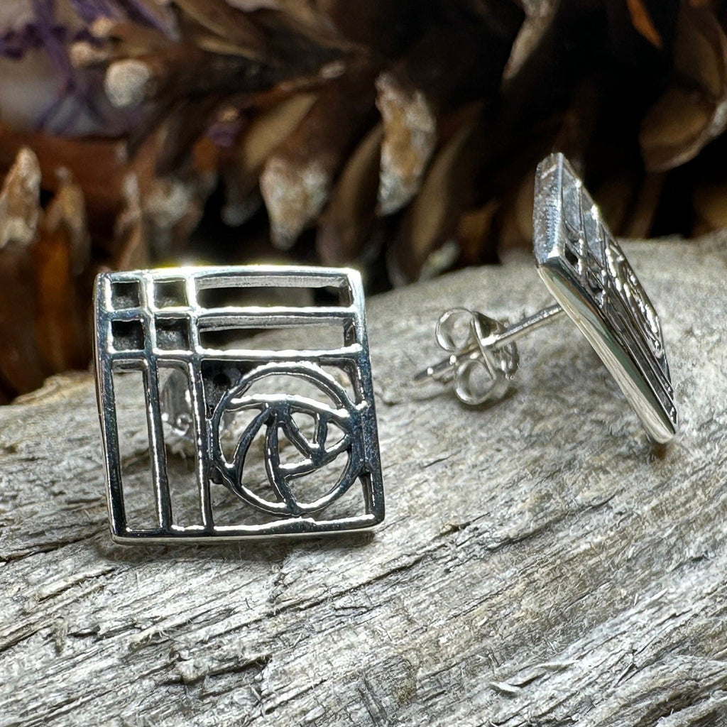 Lacee Mackintosh Rose Post Earrings