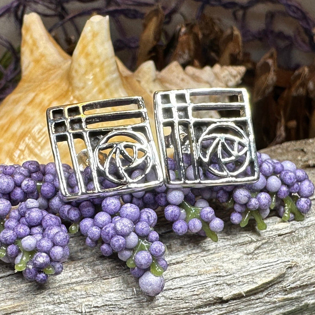 Lacee Mackintosh Rose Post Earrings