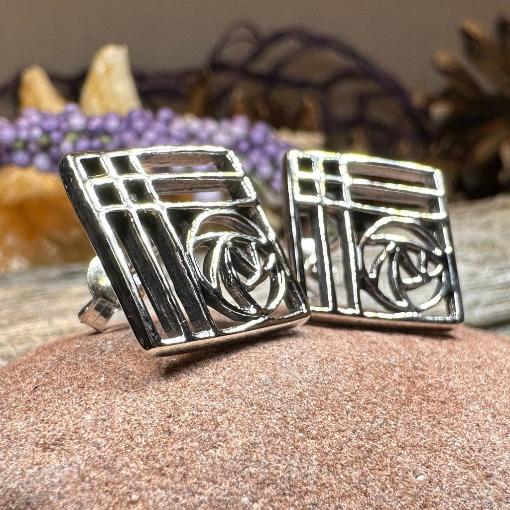 Lacee Mackintosh Rose Post Earrings