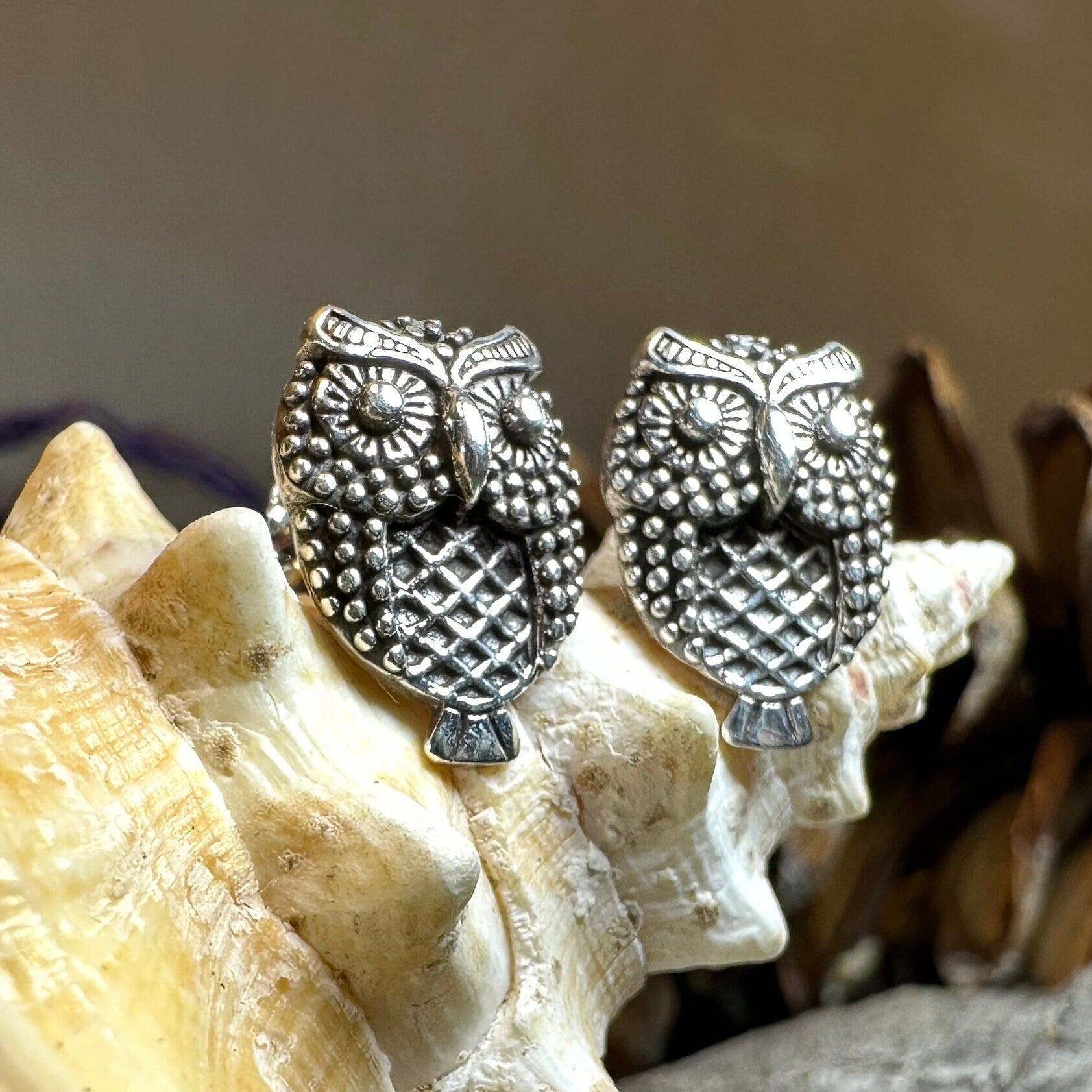 Hoot Owl Stud Earrings