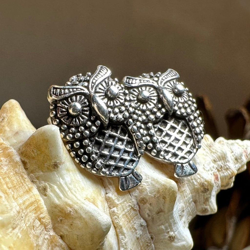 Hoot Owl Stud Earrings