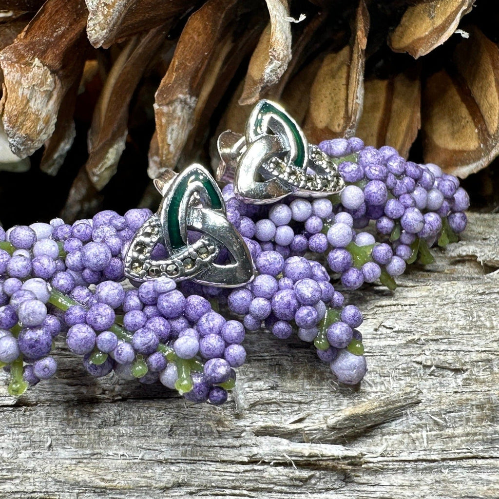 Chana Trinity Knot Post Earrings