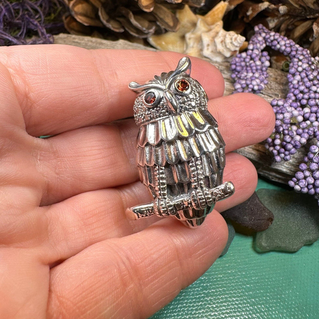 Athena Owl Necklace & Brooch