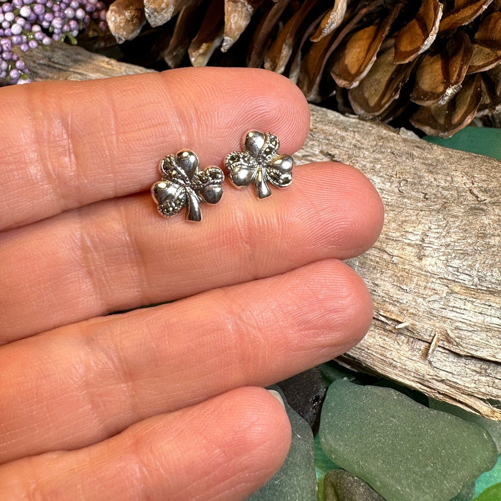 Shamrock Marcasite Earrings