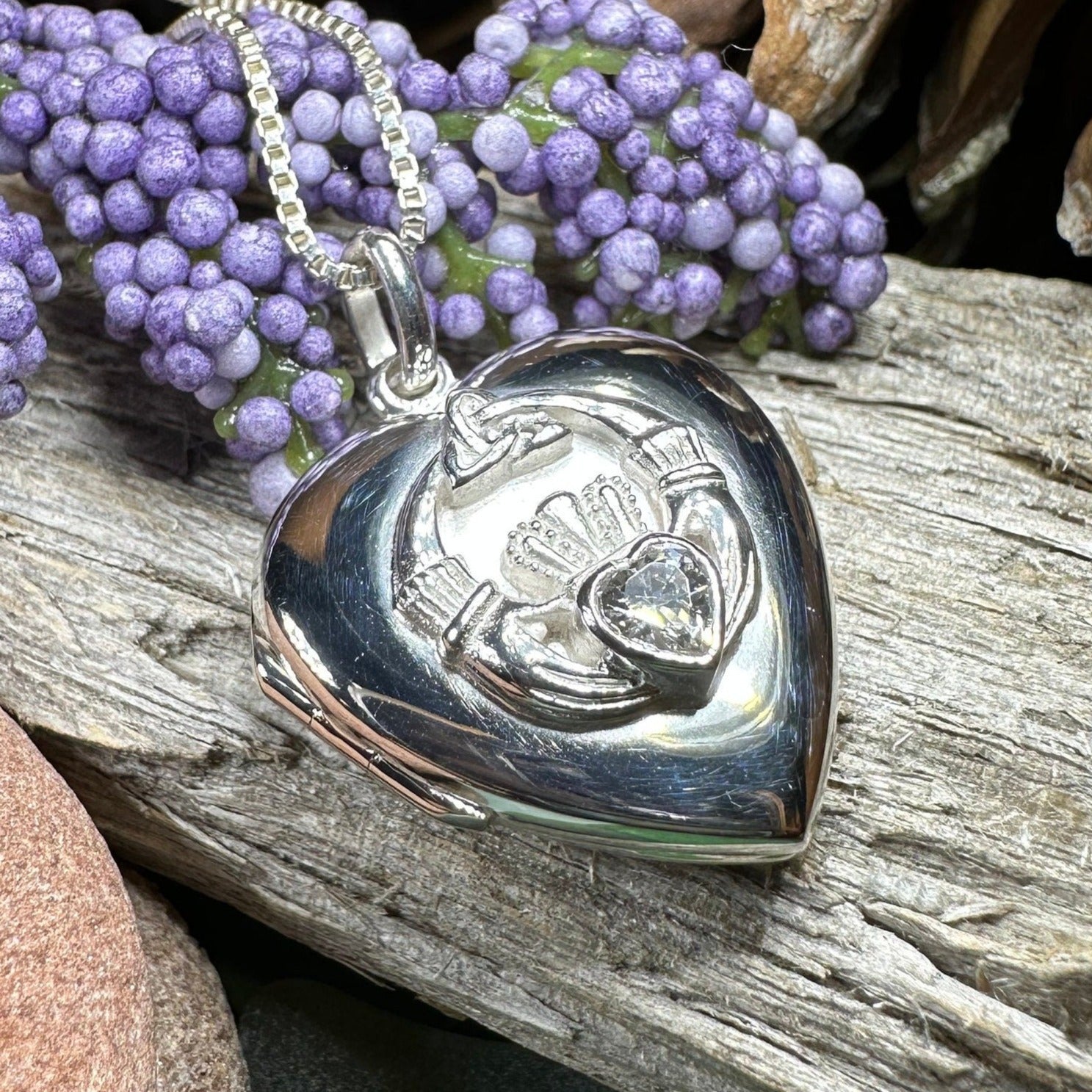 Aoife Claddagh Locket Necklace