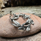 Mistletoe Wreath Necklace