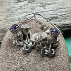Cyrena Thistle Amethsyt Earrings