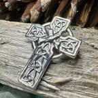 Celtic Cross Dove of Peace Brooch