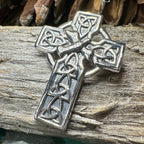 Celtic Cross Dove of Peace Brooch