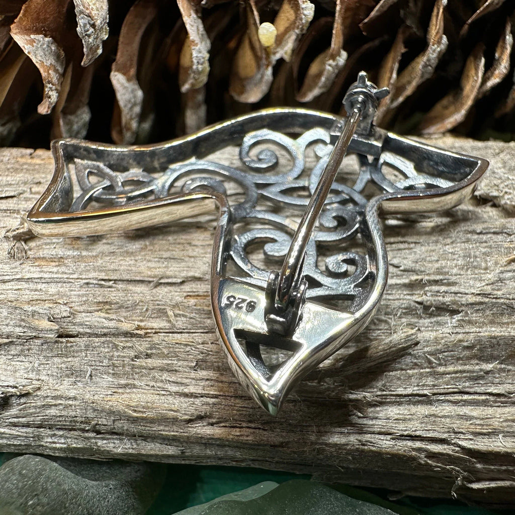 Iona Dove Trinity Knot Brooch