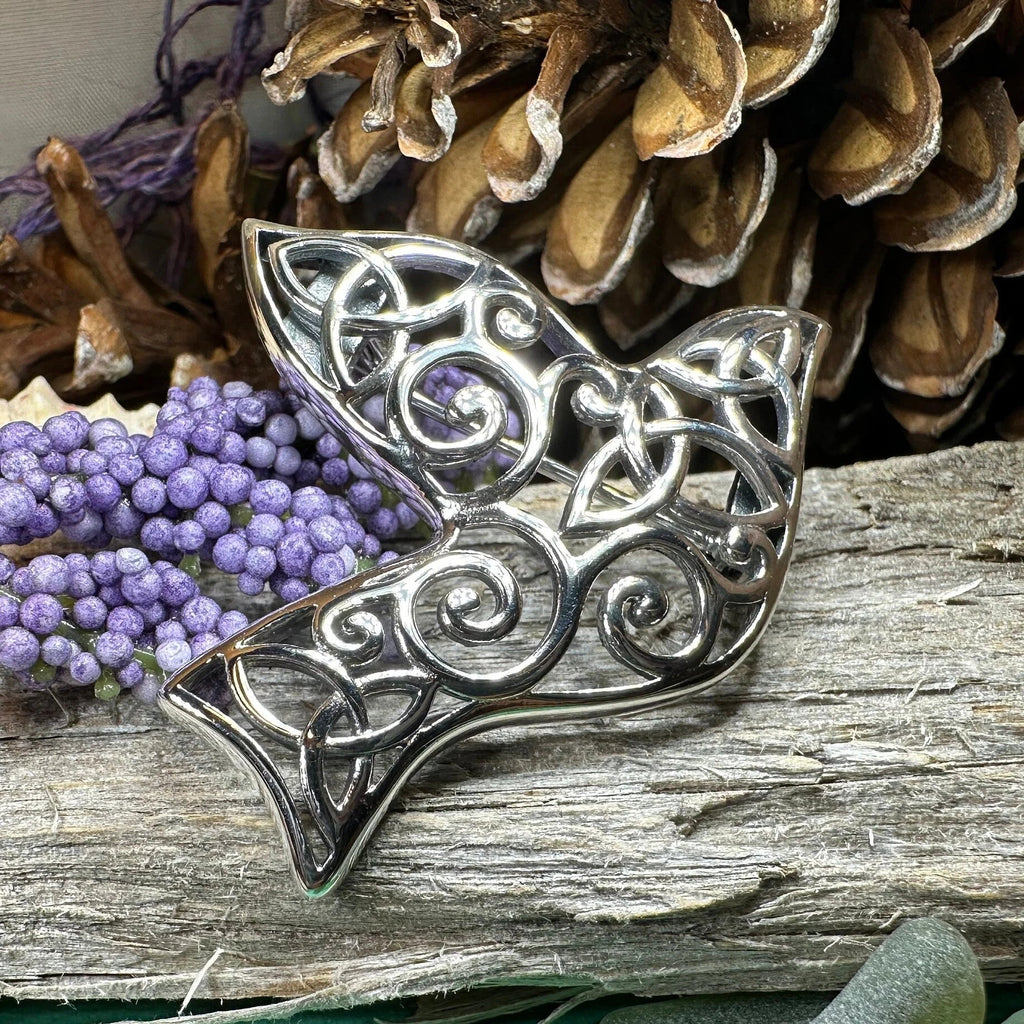 Iona Dove Trinity Knot Brooch