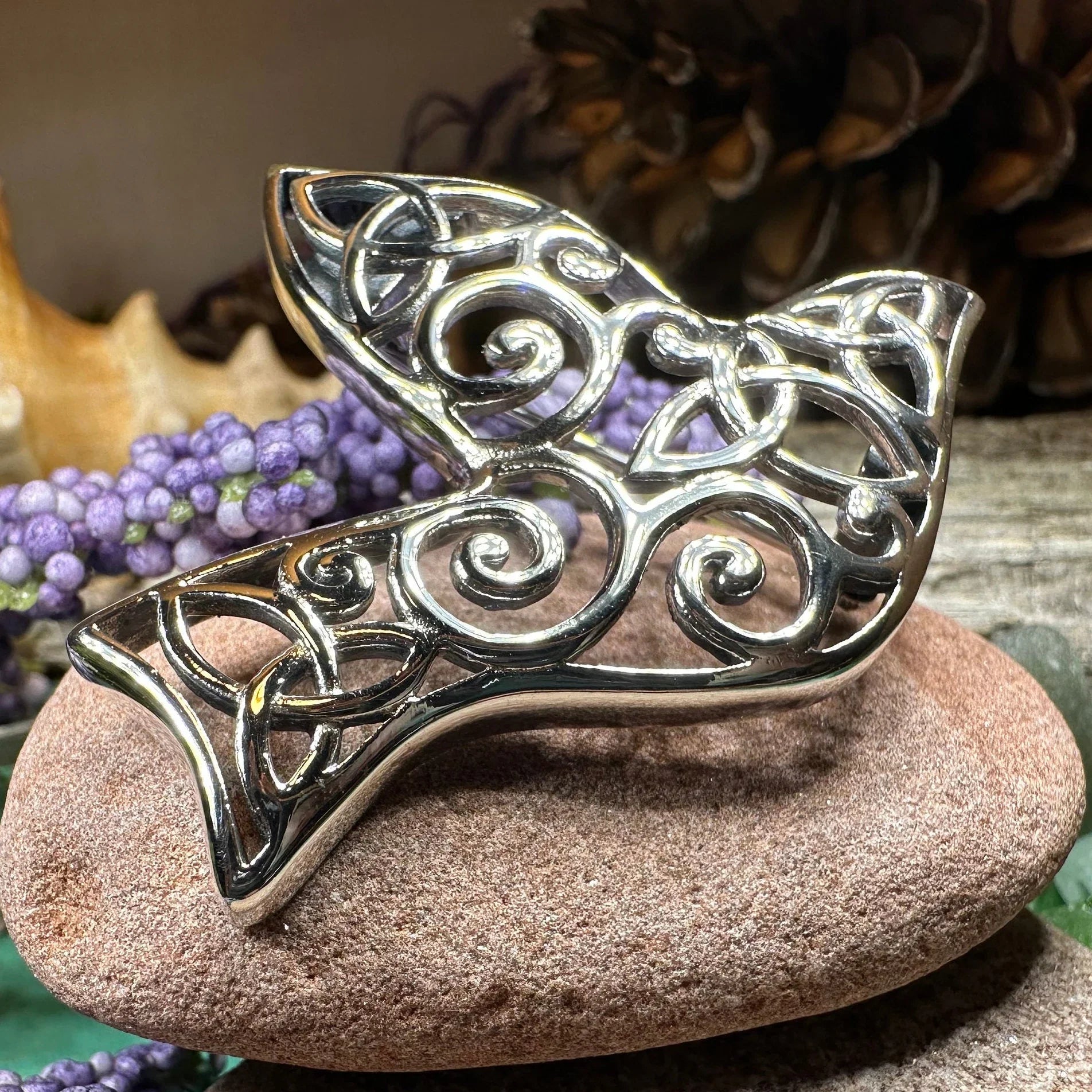 Iona Dove Trinity Knot Brooch