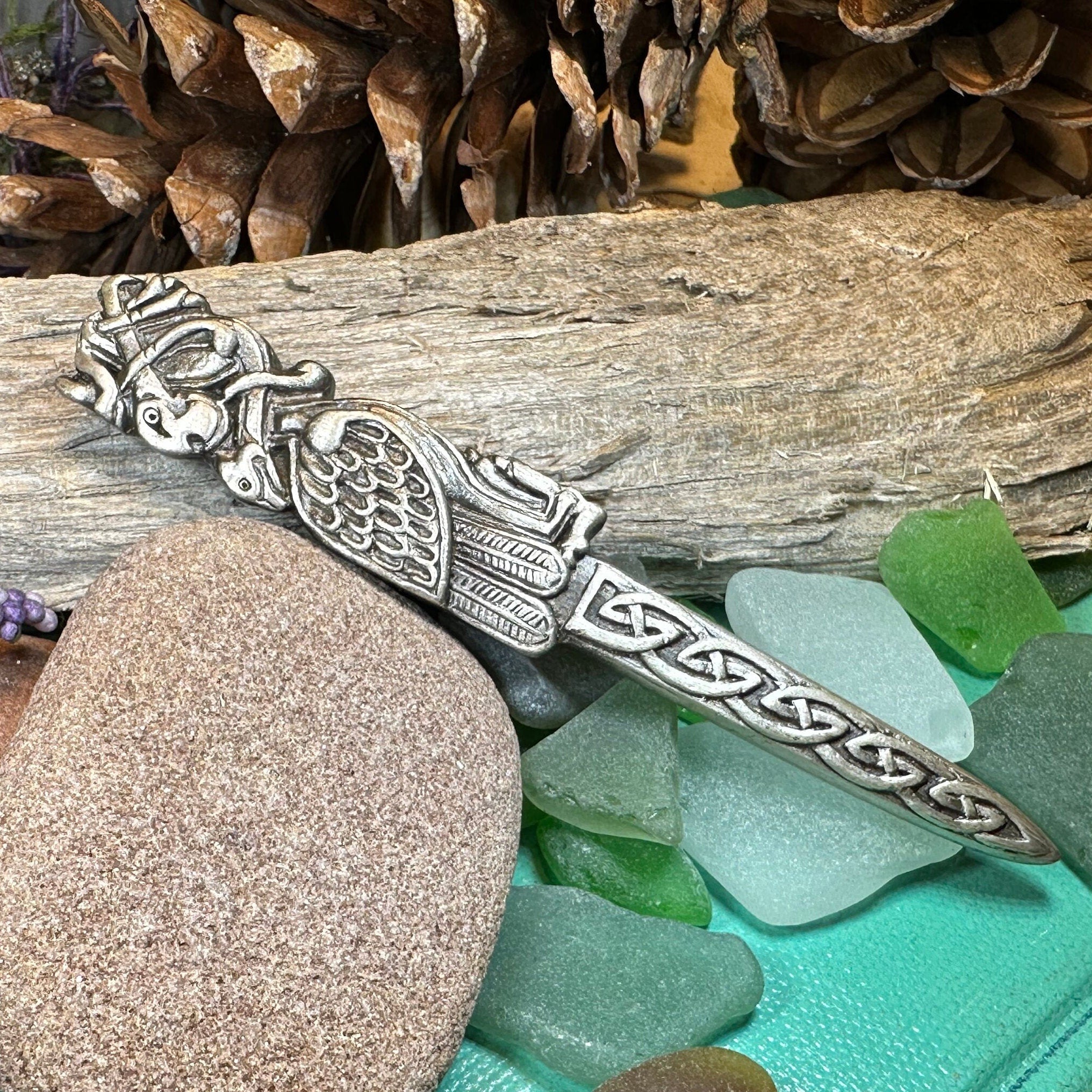 Celtic Birds Kilt Pin