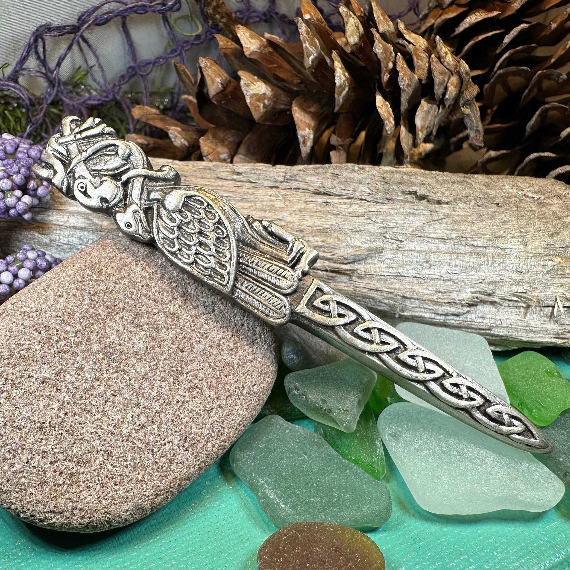 Celtic Birds Kilt Pin