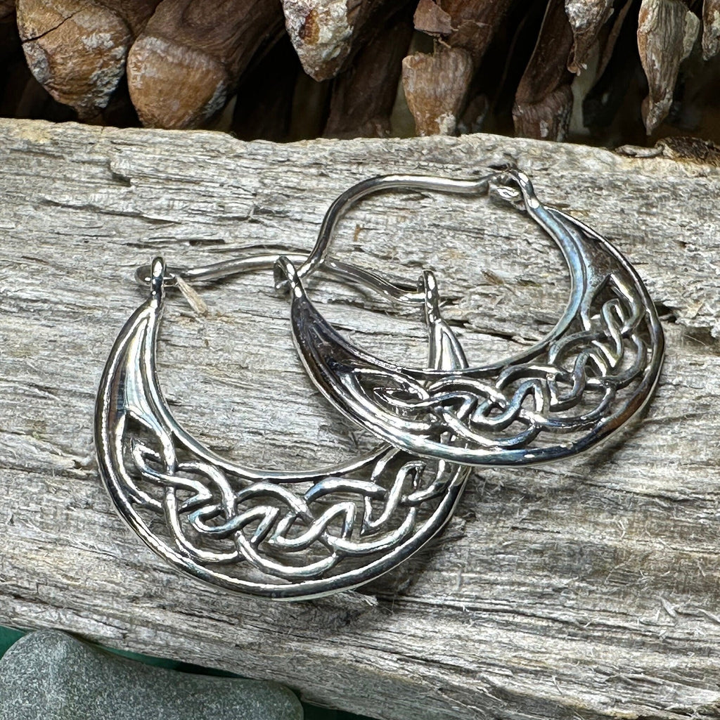 Carys Celtic Hoop Earrings