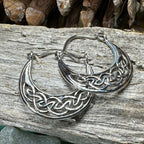 Carys Celtic Hoop Earrings