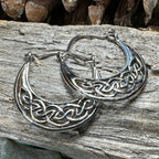 Carys Celtic Hoop Earrings