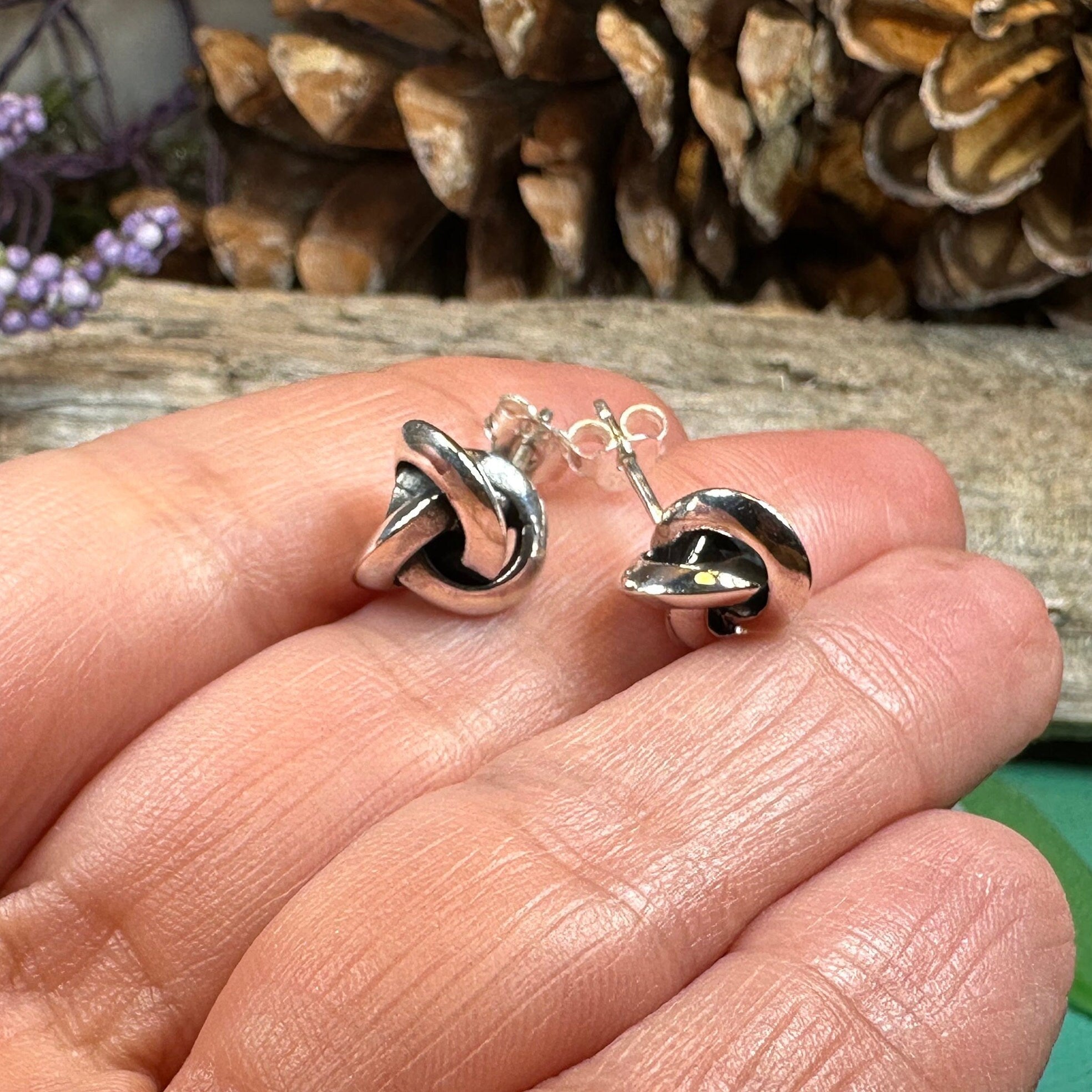 Vaylia Celtic Knot Post Earrings