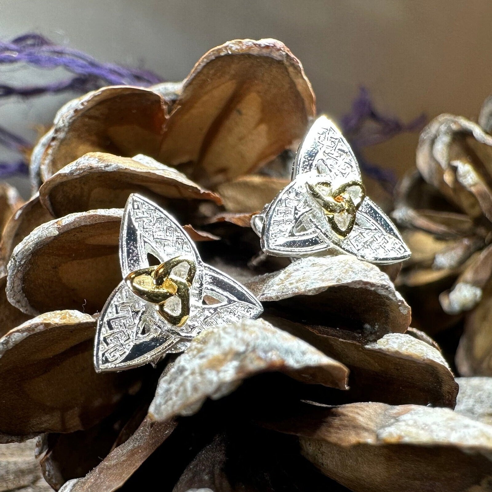 Elegance Trinity Knot Earrings