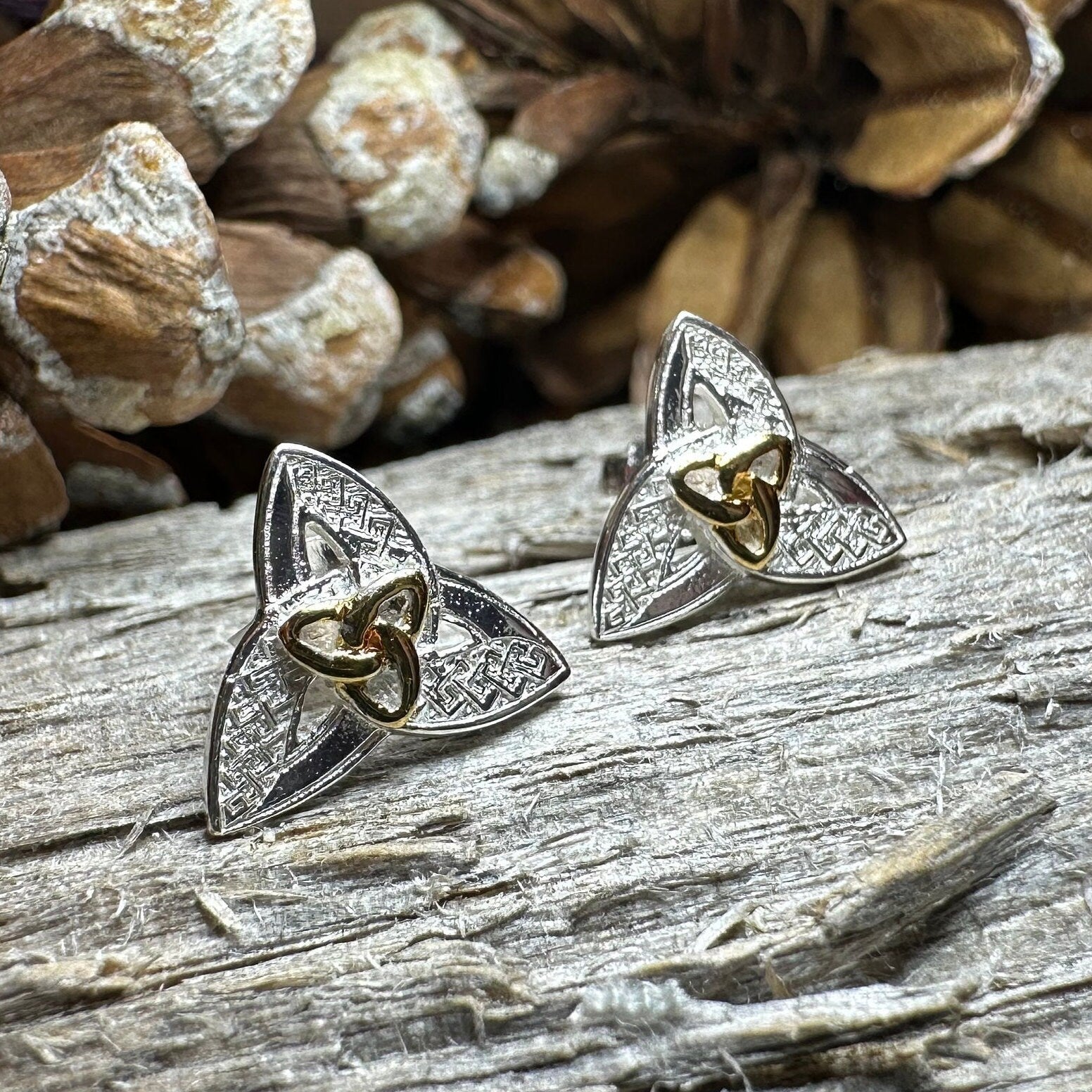 Elegance Trinity Knot Earrings