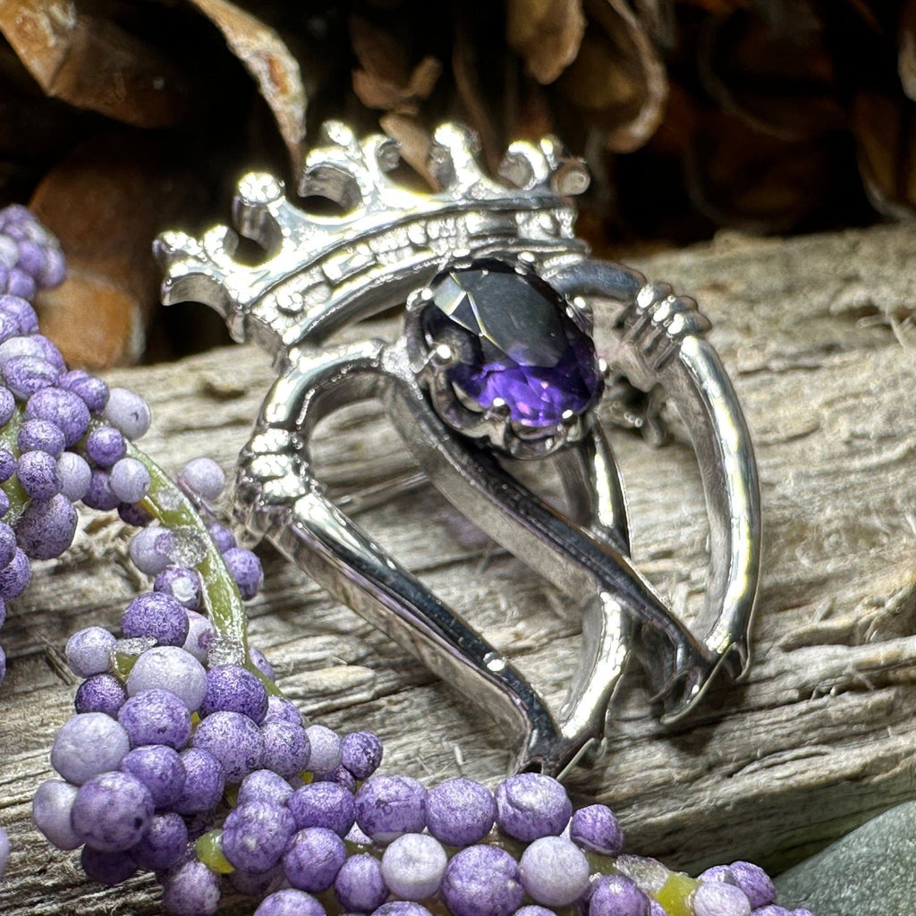 Scottish Amethyst Luckenbooth Brooch