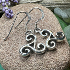Siôn Celtic Spiral Earrings