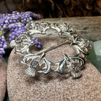 Arran Amethyst Thistle Brooch