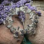Arran Amethyst Thistle Brooch