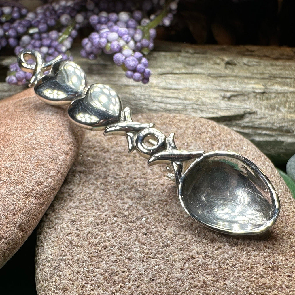 Hugs & Kisses Love Spoon Brooch