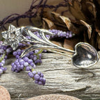 Welsh Daffodil Love Spoon Brooch