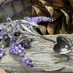 Welsh Daffodil Love Spoon Brooch