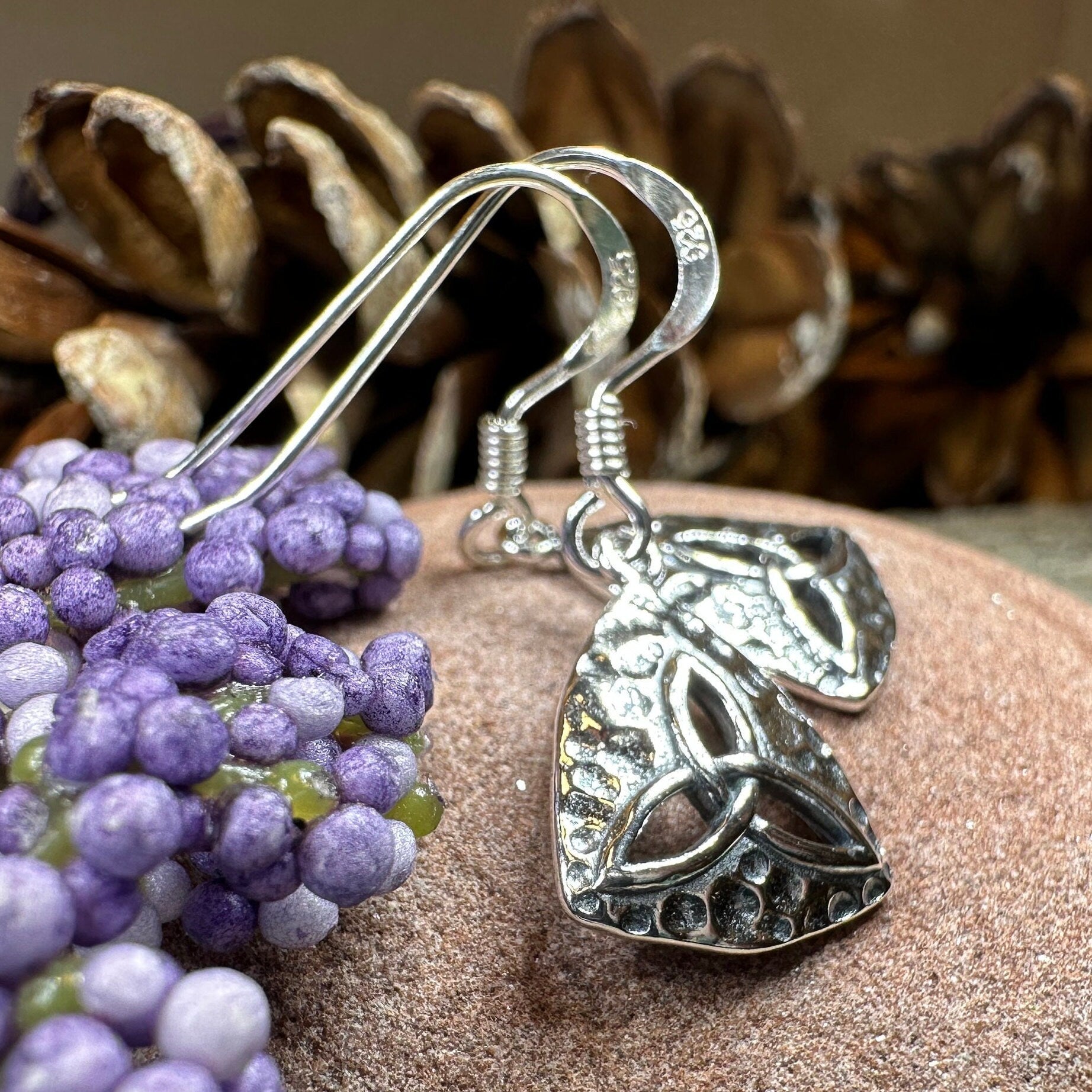 Delphine Trinity Knot Earrings