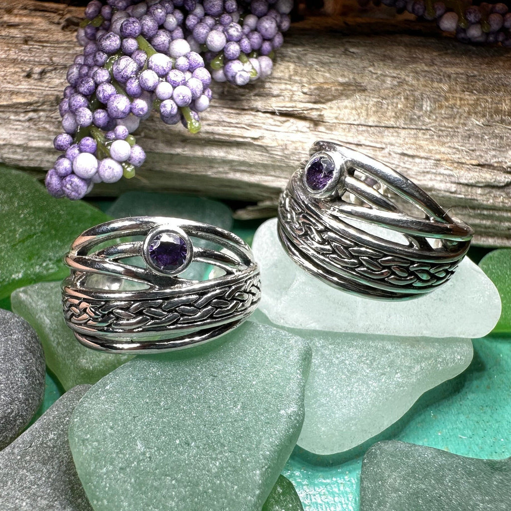 Raela Celtic Hoop Earrings