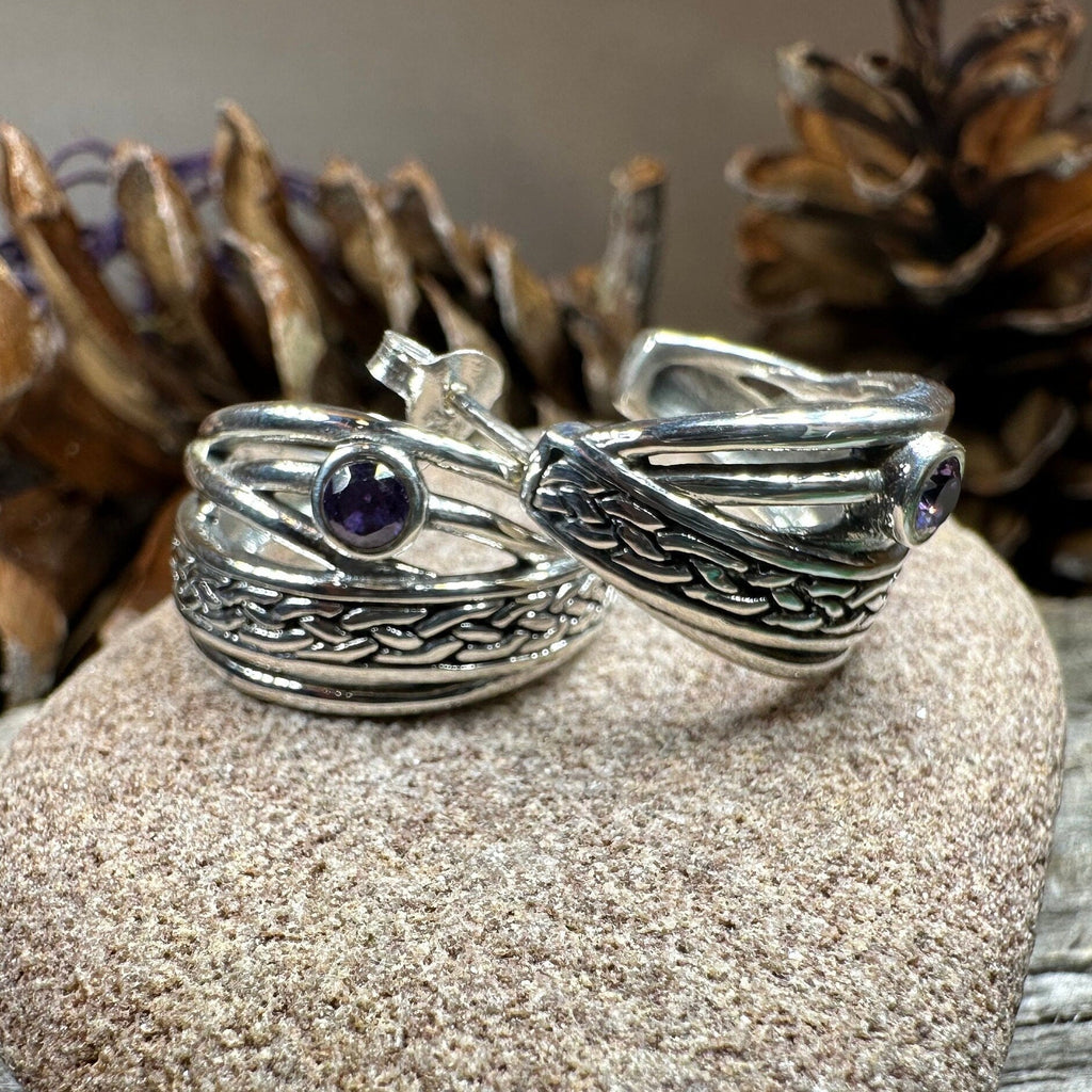 Raela Celtic Hoop Earrings