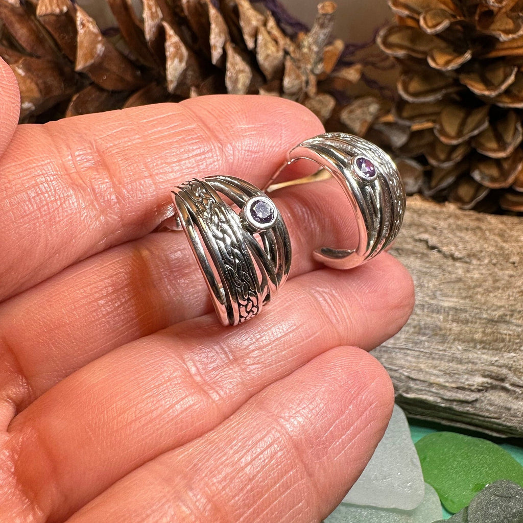 Raela Celtic Hoop Earrings