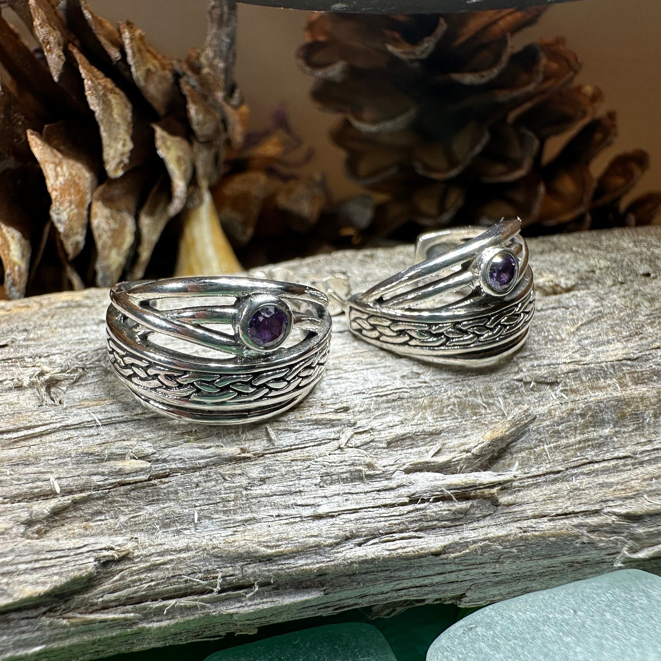 Raela Celtic Hoop Earrings