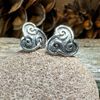 Ancient Gale Celtic Spiral Post Earrings
