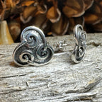 Ancient Gale Celtic Spiral Post Earrings