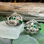 Dalia Claddagh Stud Earrings