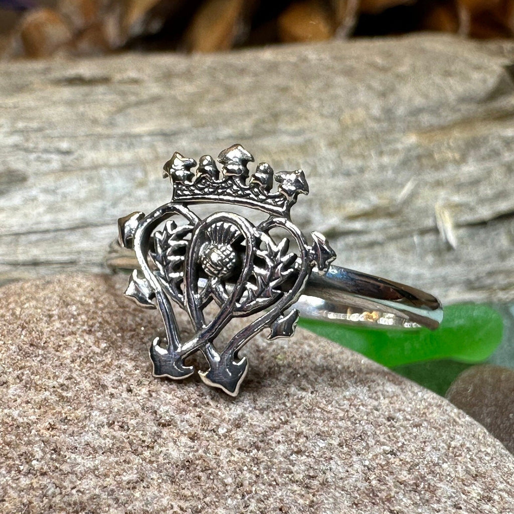 Classic Thistle Luckenbooth Ring