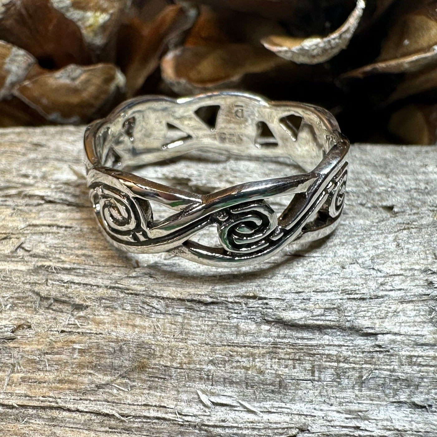 Wren Triple Spiral Ring