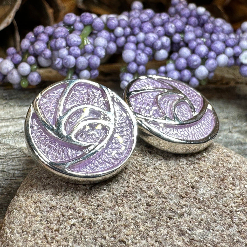 Scottish Bloom Mackintosh Rose Post Earrings
