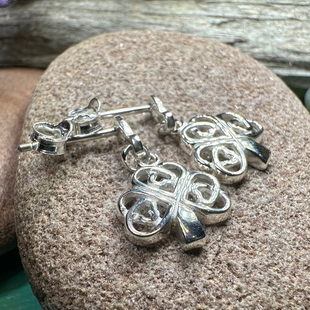 Limerick Celtic Shamrock Post Earrings