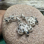 Limerick Celtic Shamrock Post Earrings