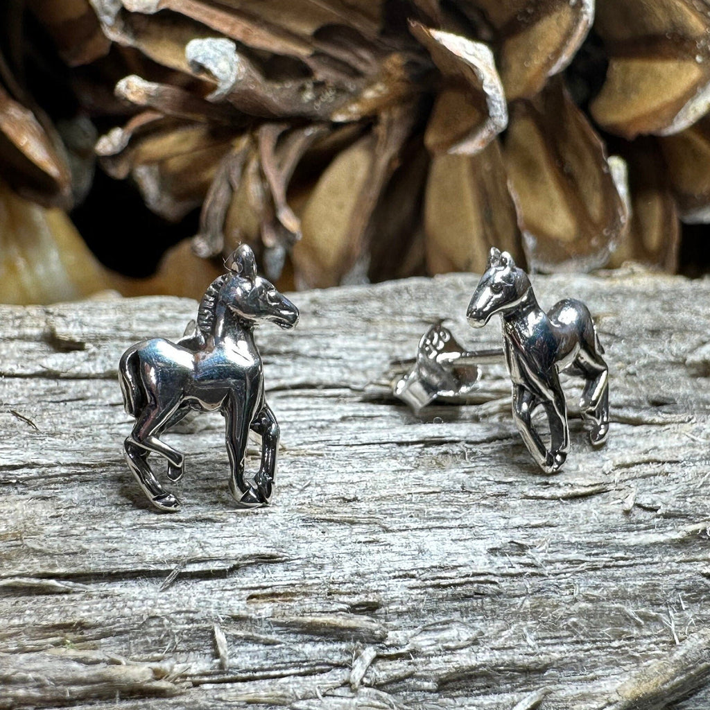 Prancing Horse Post Earrings