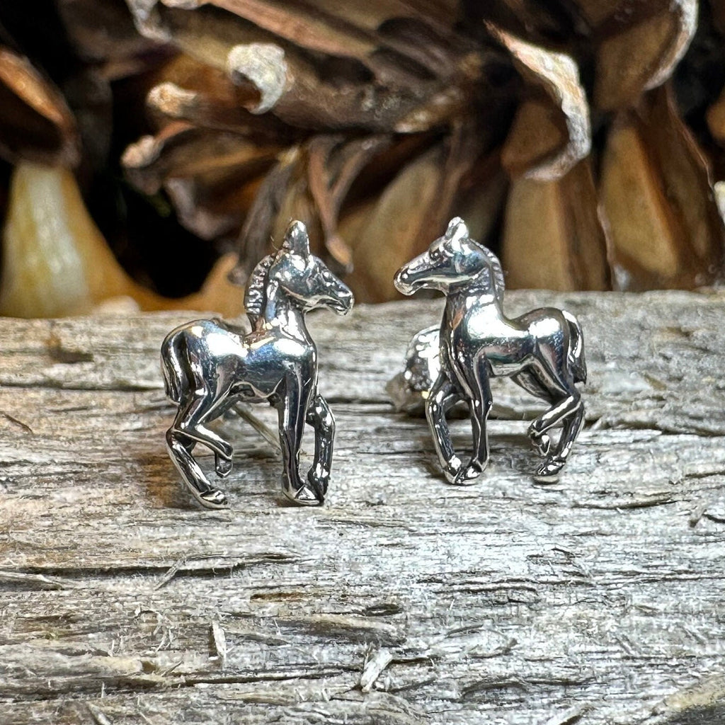 Prancing Horse Post Earrings