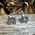 Prancing Horse Post Earrings