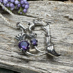Lovely Dainty Thistle Necklace